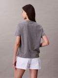 Γκρι T-Shirt Με Λογότυπο  Γυναίκα