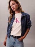 Λευκό T-Shirt Με Λογότυπο  Γυναίκα