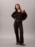 Black High Rise Straight Jeans  Women