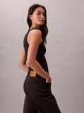 Black High Rise Straight Jeans  Women