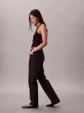 Black High Rise Straight Jeans  Women