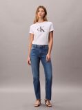 Denim High Rise Straight Jeans  Women