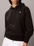 Μαύρο Hoodie Με Λογότυπο Από Βαμβακερό Terry  Γυναίκα
