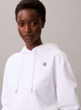 Λευκό Hoodie Με Λογότυπο Από Βαμβακερό Terry  Γυναίκα