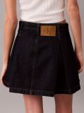 Denim Pleated Denim Skirt  Women