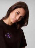 Μαύρο Κοντομάνικο T-Shirt  Γυναίκα