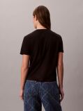Μαύρο T-Shirt Σε Slim Γραμμή Με Λογότυπο  Γυναίκα