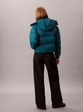 Blue Short Down Puffer Jacket  Women