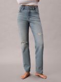 Denim Ψηλόμεσο Τζιν Σε Ίσια Γραμμή  Γυναίκα