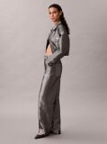 Silver Relaxed Barrel Jeans  Women