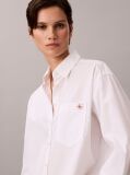 White Relaxed Cotton Poplin Shirt  Women