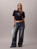 Blue Short Sleeve Monogram Jumper  Women