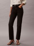 Black High Rise Straight Jeans  Women