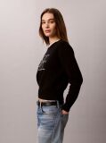 Black Monologo Outline Jumper  Women