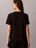 Μαύρο Κλασικό T-Shirt Με Script Λογότυπο  Γυναίκα