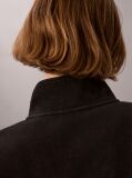 Black Relaxed Quarter Zip Sweatshirt  Women