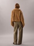 Καφέ Μπουφάν Teddy Από Συνθετικό Shearling  Γυναίκα