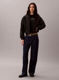 Black Slim Heart Logo T-shirt  Women