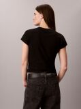 Black Monologo Baby Tee  Women