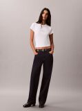 White Monologo Baby Tee  Women