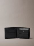 Black Leather Billfold Wallet and Belt Gift Set  Men