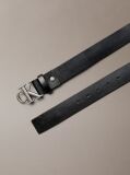 Black Leather Billfold Wallet and Belt Gift Set  Men