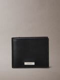 Black Plaque Billfold Wallet  Men