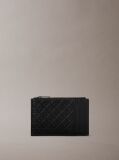 Black Allover Emblem Logo Card Holder  Men
