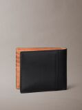 Black Suede Monogram Bifold Wallet with Coin Pouch  Men