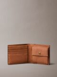 Black Suede Monogram Bifold Wallet with Coin Pouch  Men
