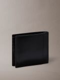 Black Leather Wallet and Key Fob Gift Set  Men