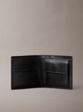 Black Leather Wallet and Key Fob Gift Set  Men