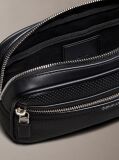Μαύρο Τσαντάκι Μέσης Από Διάτρητο Faux Leather  Άνδρας