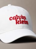 White 1989 Embroidered CK Logo Cap  Men
