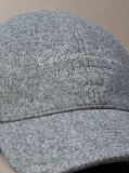 Grey Felt Logo Embroidery Cap  Men
