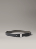 Black Reversible Leather Belt  Men