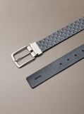 Grey Reversible Logo Belt  Men