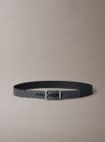 Grey Reversible Logo Belt  Men