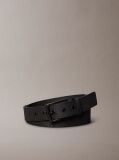 Black Ripstop Logo Jacquard Belt  Men