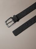 Black Ripstop Logo Jacquard Belt  Men