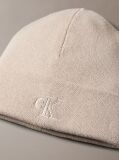Beige Signature Logo Beanie  Men
