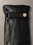 Black Soft Nappa Leather Touchscreen Gloves  Men