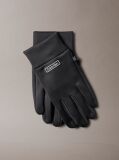 Black Technical Stretch Touchscreen Gloves  Men