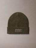 Green Cotton Cashmere Blend Beanie  Men
