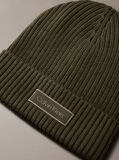 Green Cotton Cashmere Blend Beanie  Men