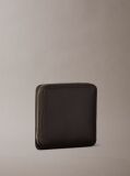 Brown Allover Monogram Square Zip Wallet  Women