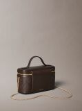 Brown Quilted Beauty Case  Women