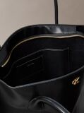 Black Monogram Logo Hardware Tote Bag  Women