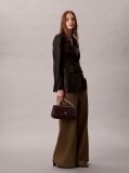 Red Monogram Hardware Shoulder Bag  Women