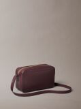 Red Embossed Monogram Logo Camera Bag  Women